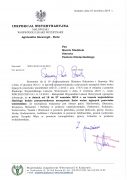 Pismo WIW w Krakowie dotyczące szczepienia lisów na terenie województwa śląskiego