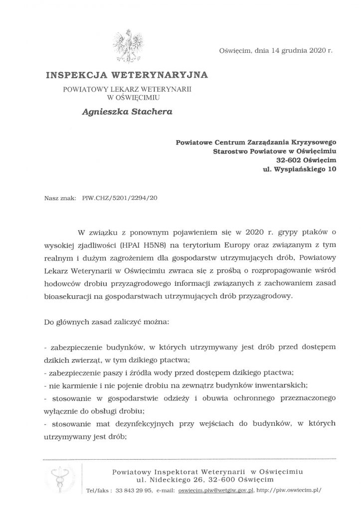 PIW zasady bioasekuracji str 1